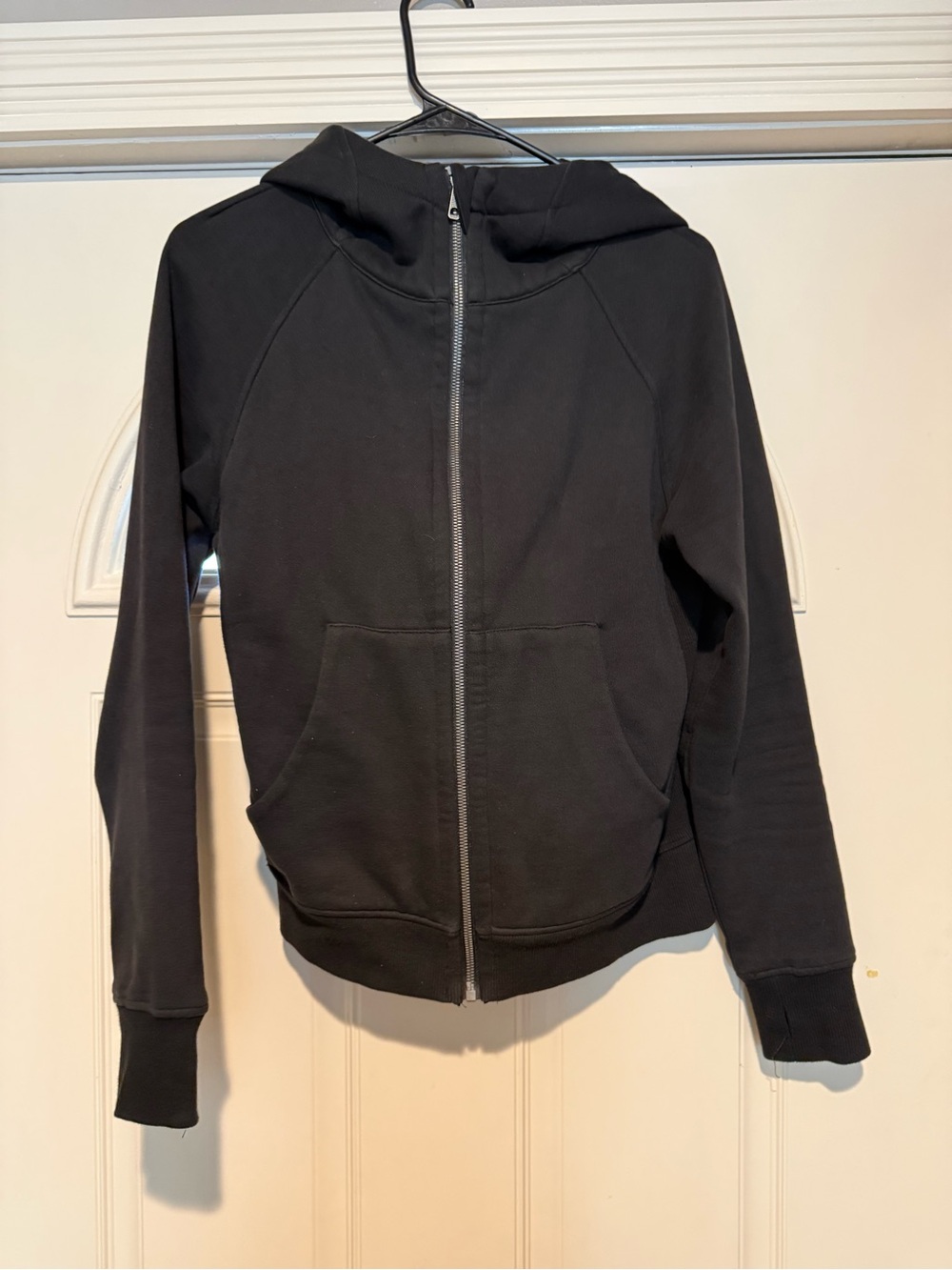 ZYIA Black Zip-Up Hooded Bomber Jacket